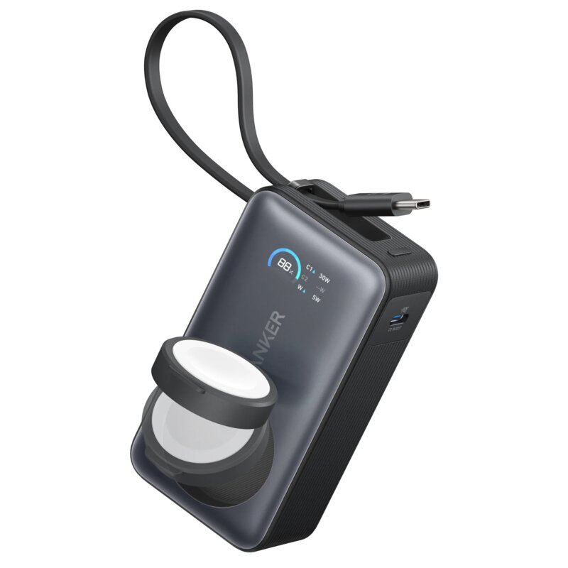 Anker MagGo (A1657H11) 10000mAh 35W do Apple Watch Czarny