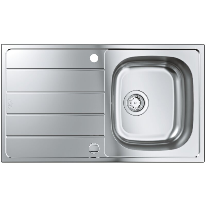 Zlewozmywak jednokomorowy z ociekaczem GROHE K200 31552SD1 Stal szlachetna 50x86