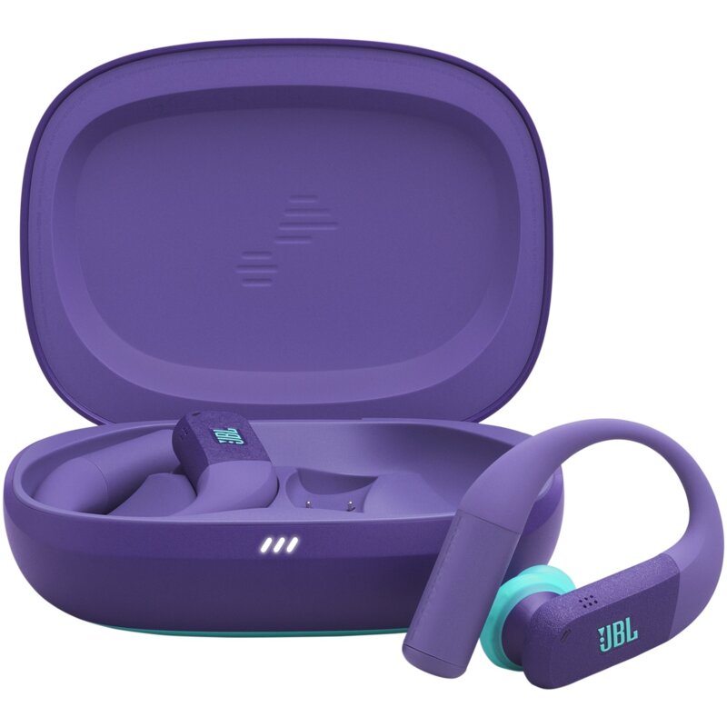 Słuchawki dokanałowe JBL Endurance Peak 4 ANC Wodoodporne Fioletowo-turkusowy