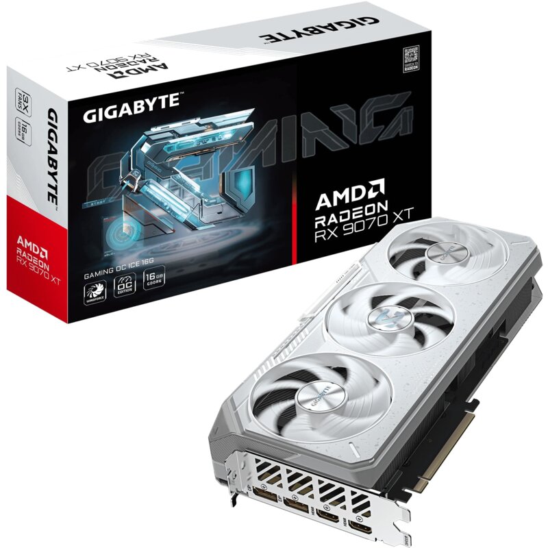 Gigabyte Radeon RX 9070 XT GAMING OC ICE 16GB GDDR6 256bit FSR