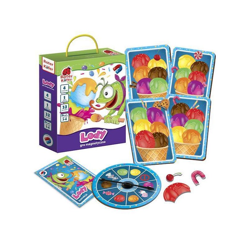 Gra Edukacyjna Magnetyczna Lody Roter Kafer dla dzieci RK2020-04