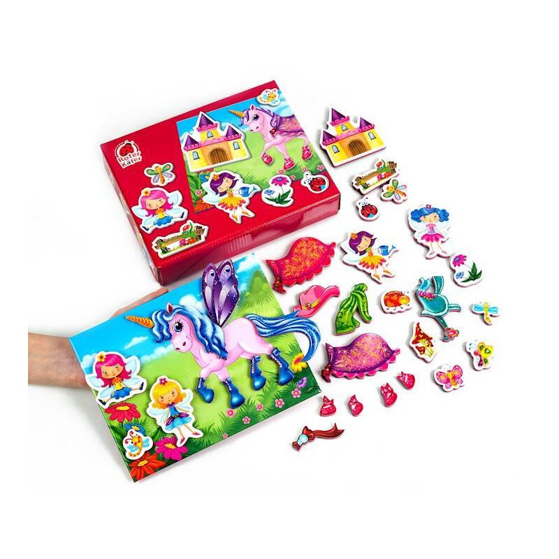 Gra magnetyczna edukacyjna Wróżki i jednorożce Roter Kafer dla dzieci RK2060-08