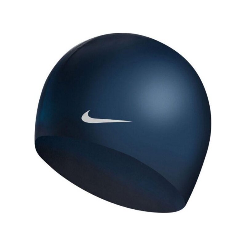 NIKE CZEPEK OS SOLID SILICONE CAP MIDNIGHT NAVY 93060440