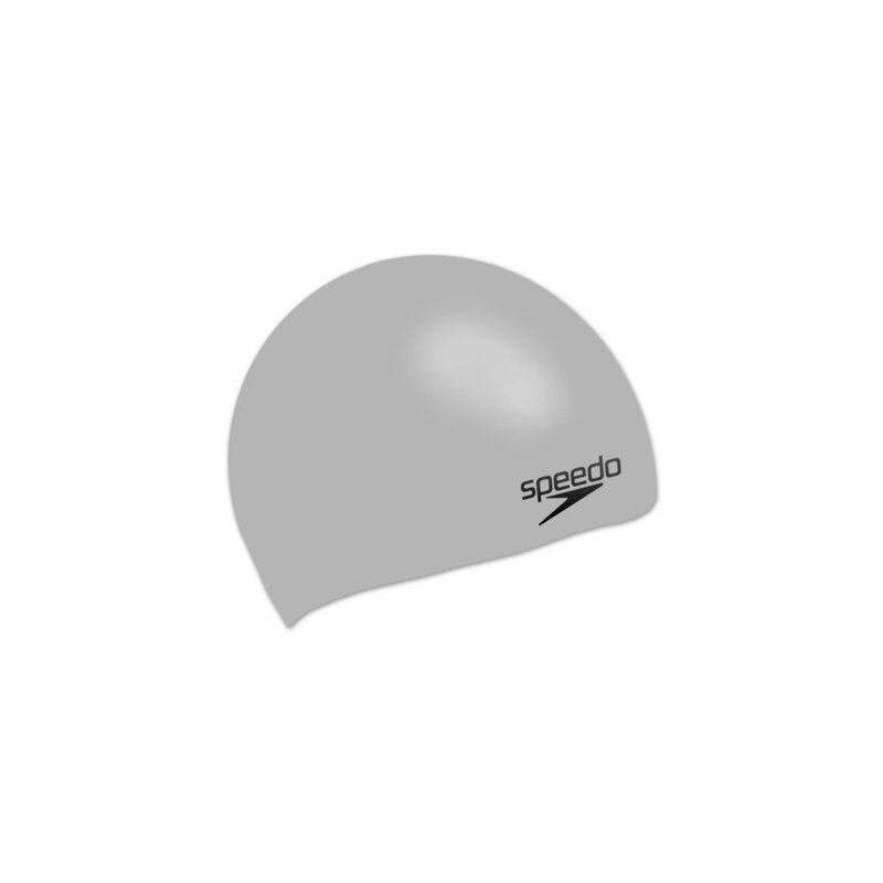 SPEEDO CZEPEK SILIKONOWY PLAIN MOULDED SILICONE CAP GREY BRIGHT ZEST 68-709849086