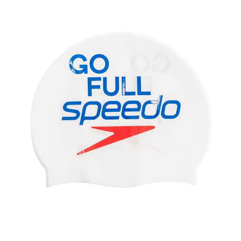 SPEEDO CZEPEK UNISEX SLOGAN PRT CAP AU/AF/AM WHITE 8-0838500008