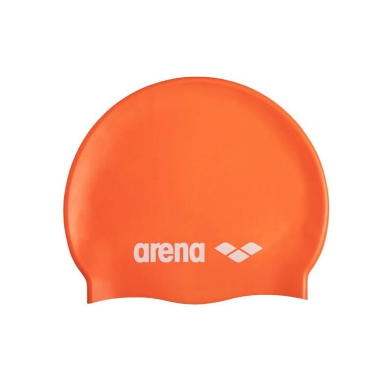 Czepek silikonowy na basen Arena Classic Pomarańczowy