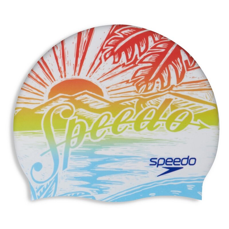 SPEEDO CZEPEK SLOGAN PRT CAP AU/AF/AM UNISEX ORANGE 8-0838517394