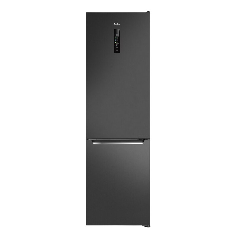 Lodówka AMICA Prestige FK370AX No frost 200cm Czarny/Inox