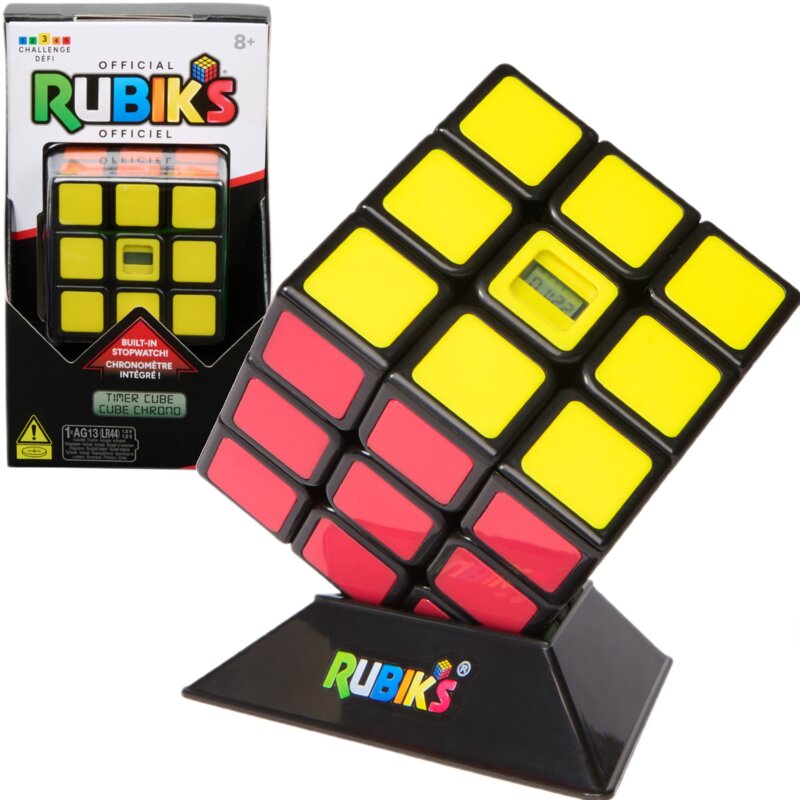 Zabawka kostka Rubika SPIN MASTER Rubik's 3x3 z wbudowanym stoperem 6074028