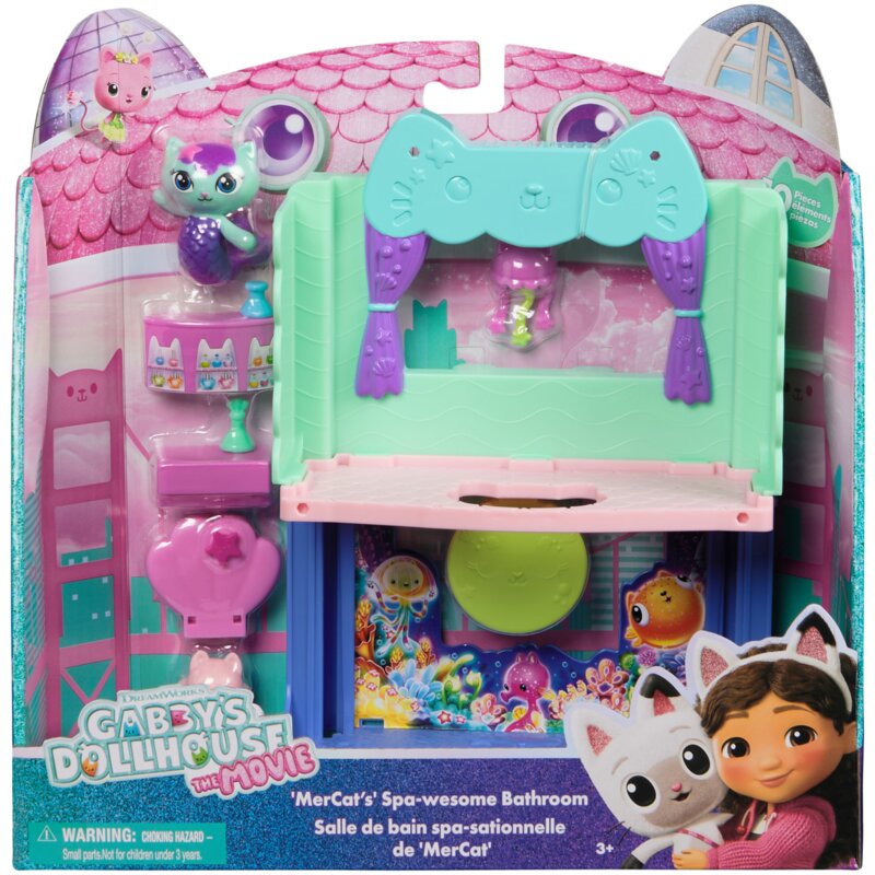 Zestaw figurek SPIN MASTER Koci Domek Gabi Film Domek Spa Syrenkotki 6074306