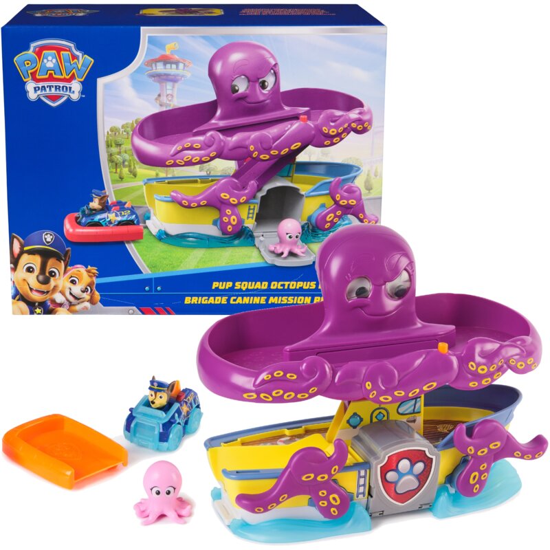 Pojazd SPIN MASTER Psi Patrol Ratunek przed ośmiornicą z pojazdem Chasea