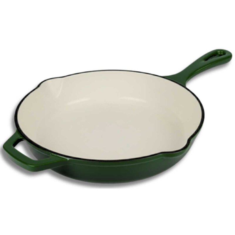 Patelnia żeliwna HAGE DR10-bottle green 26 cm