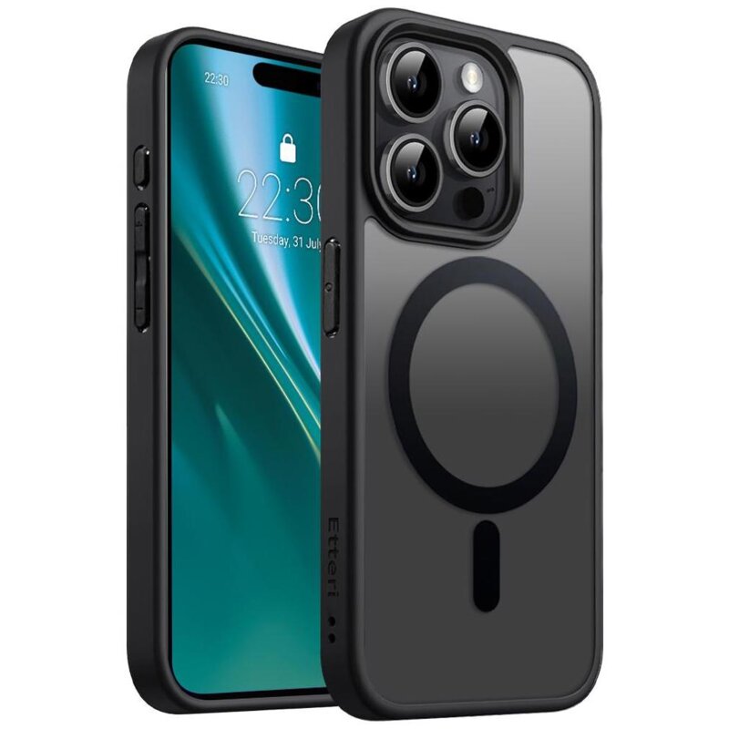 Etteri Matt Mag do iPhone 15 Pro Czarny
