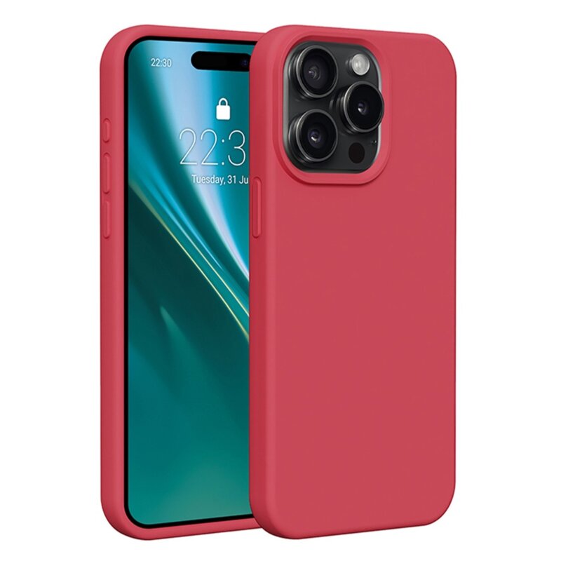 Etui ETTERI Silicone Case do Apple iPhone 12/12 Pro Malinowy