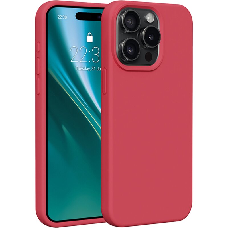Etui ETTERI Silicone Case do Apple iPhone 15 Pro Malinowy