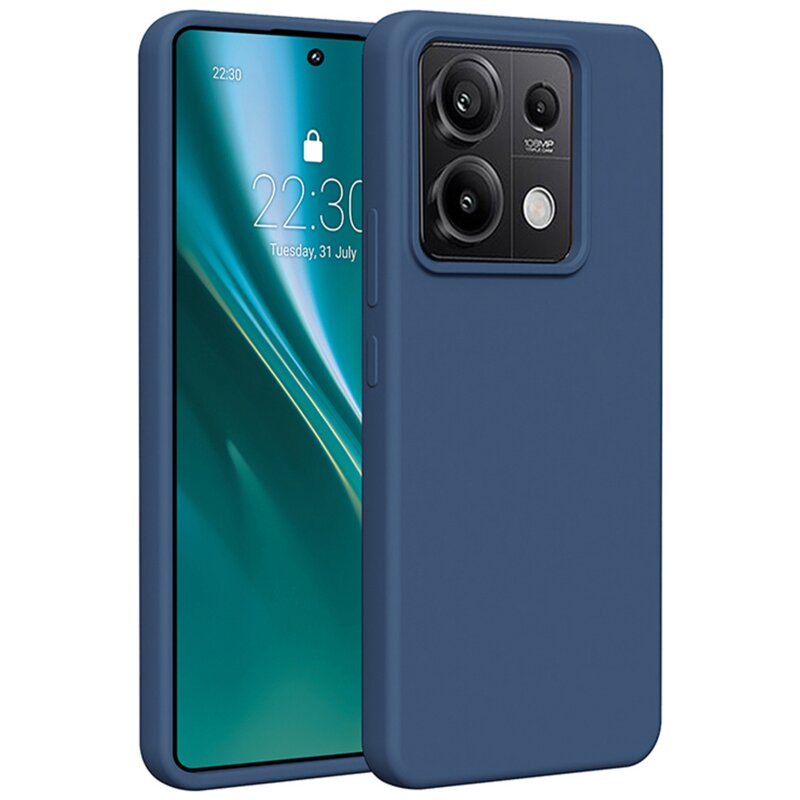 Etui ETTERI Silicone Case do Xiaomi Redmi 15C 5G Ciemnoniebieski