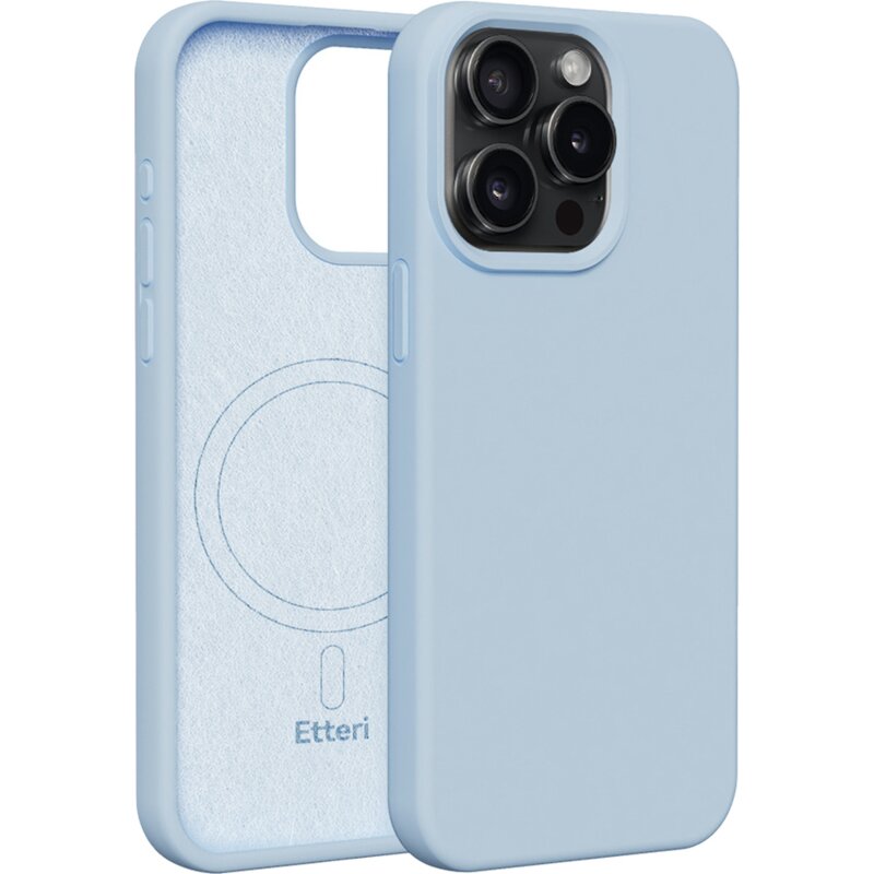 Etteri Silicone Case do iPhone 15 Pro Max Niebieski