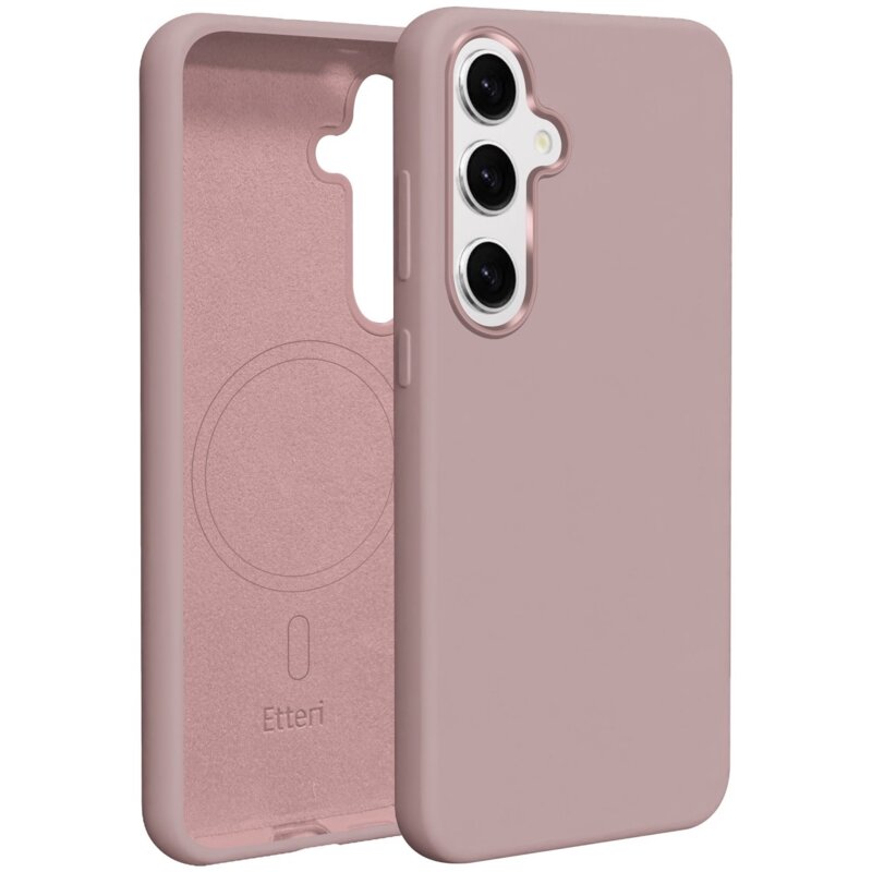 Etteri Silicone Case do Galaxy S25 Różowy