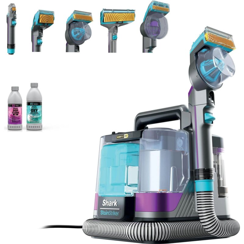 Odkurzacz piorący SHARK StainStriker HairPro PX250EUT funkcja samoczyszczenia
