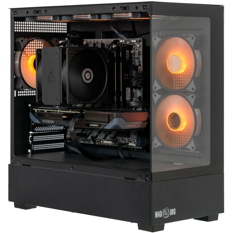 Komputer MAD DOG MD-A02DR32 R5-7500F 32GB RAM 1TB SSD Radeon RX9060XT Wi-Fi