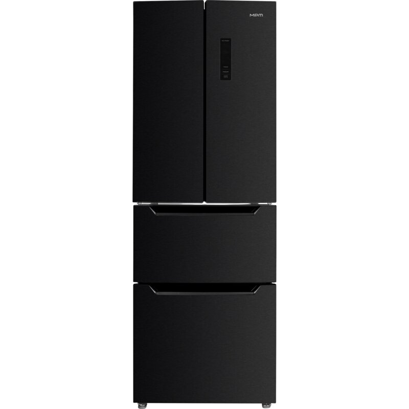 Lodówka MPM 351-SBF-18 D No frost 185.5cm Czarny inox