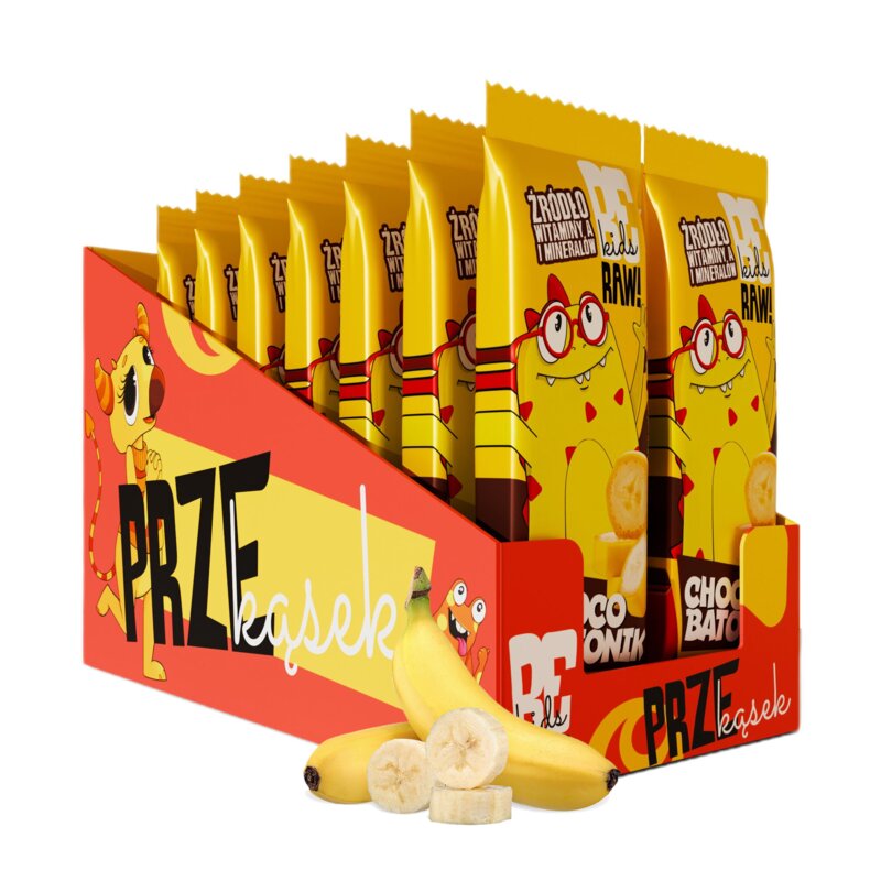 Baton BERAW Kids Choco Bananowy (16 x 25 g)