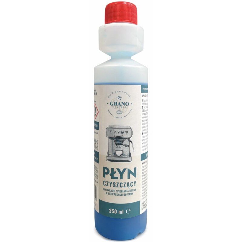 Płyn do czyszczenia układu spieniania mleka GRANO TOSTADO Uniwersalny 250 ml