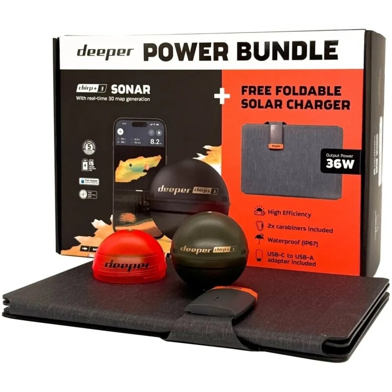 Echosonda wędkarska DEEPER Smart Sonar CHIRP+ 3 Power Bundle
