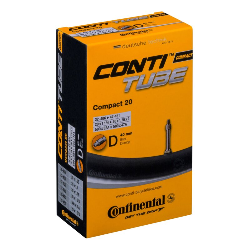 Dętka rowerowa CONTINENTAL Compact 20" Dunlop