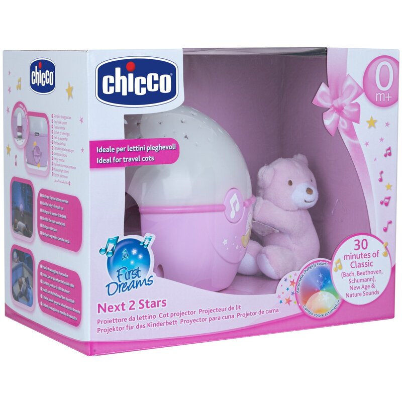 Zabawka pozytywka CHICCO First Dreams Next2Stars Różowy