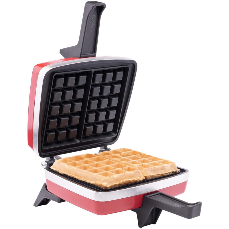 Gofrownica DEZAL 301.6 XXL Czerwony kratka gruba