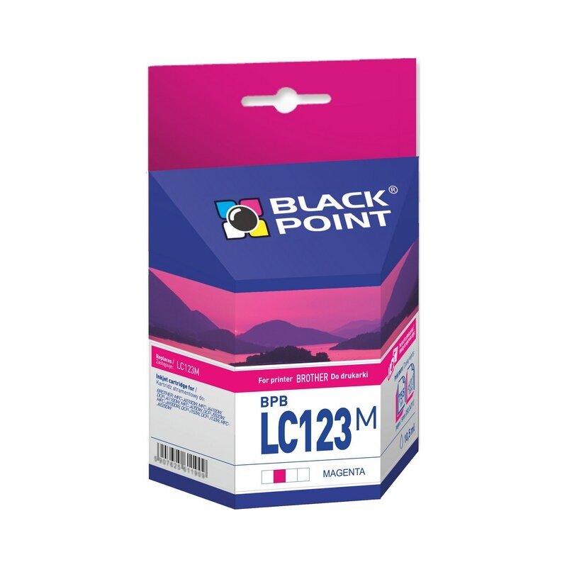 Tusz BLACK POINT do Brother LC-123M Purpurowy 10.5 ml BPBLC123M