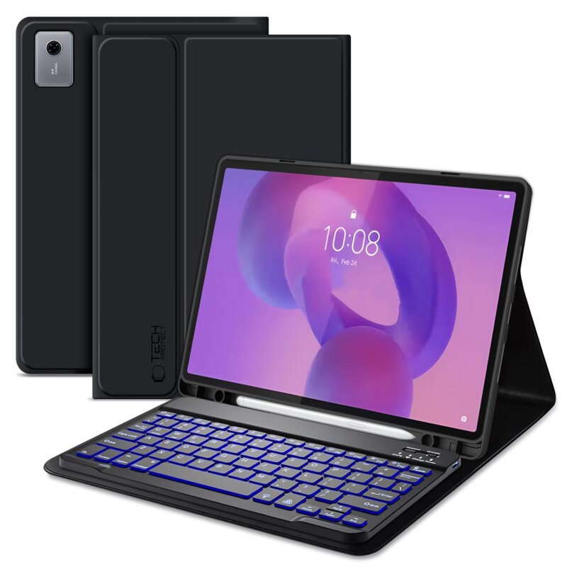 Etui na Lenovo Idea Tab Plus 12.1 TB-361 TECH-PROTECT SC Pen Czarny + Klawiatura