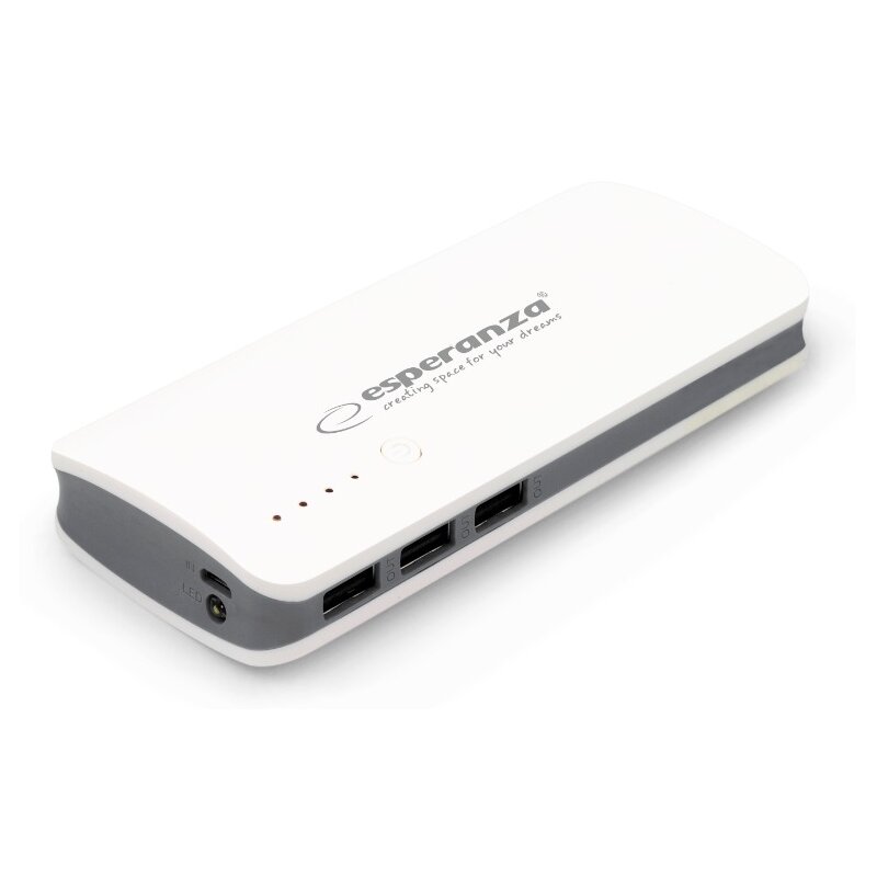ESPERANZA POWER BANK RADIUM 8000mAh BIAŁO/SZARY EMP106WE