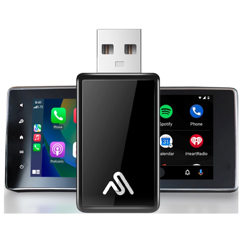 Adapter AUTOSKY WUA-8 Bezprzewodowy CarPlay Android Auto Czarny