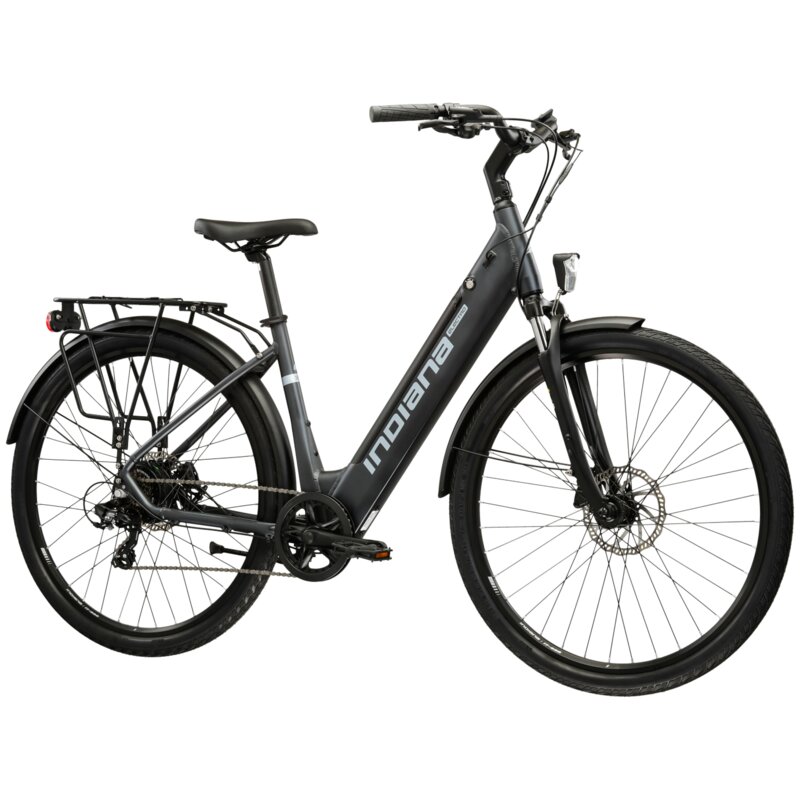 Rower elektryczny INDIANA E-Trekking 3.0 U19 28 cali Grafitowy