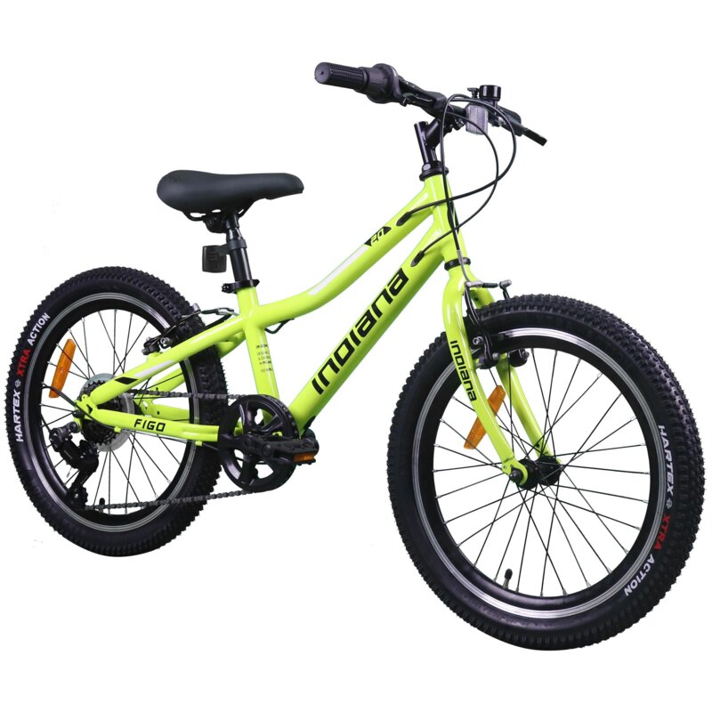 Rower dziecięcy INDIANA Figo 20 cali Limonkowy