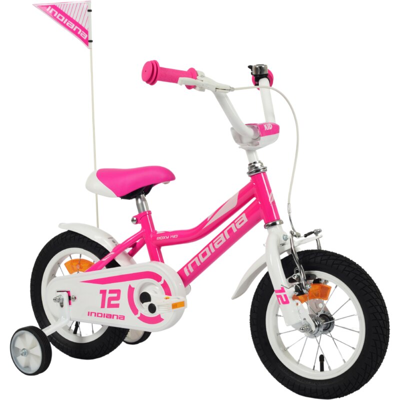 Rower dziecięcy INDIANA Roxy Kid 12 cali dla dziewczynki Różowy