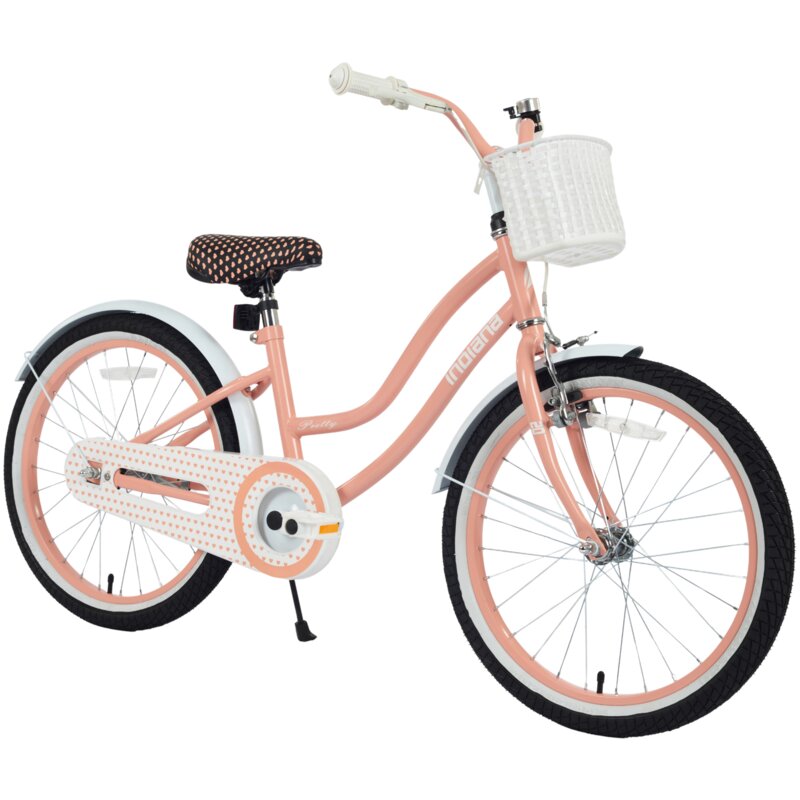 Rower dziecięcy INDIANA Pretty 20 cali dziewczynki Brzoskwiniowy