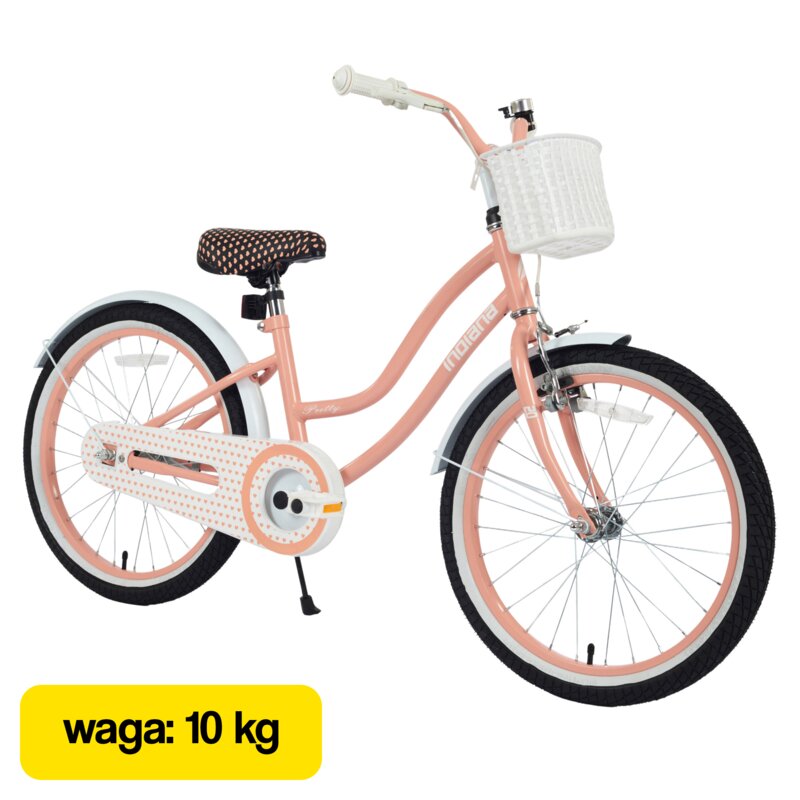 Rower dziecięcy INDIANA Pretty 20 cali dziewczynki Brzoskwiniowy Wzrost: 120-135 cm Wiek: 5-7 lat