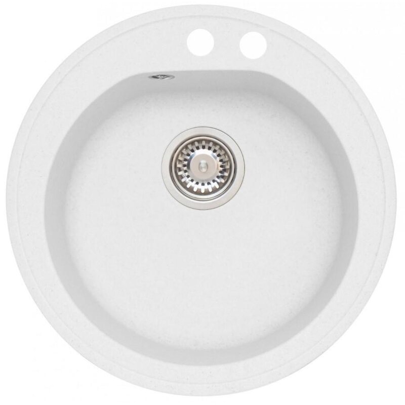 Zlewozmywak jednokomorowy ALVEUS Niagara 10 1121111 Biały 51x51