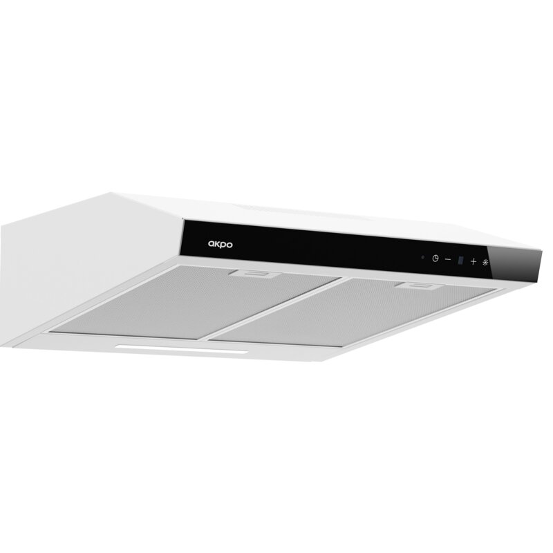 Okap AKPO WK-9 K glass 50 Biały/czarne szkło 284.1m3/h 71dB klasa C