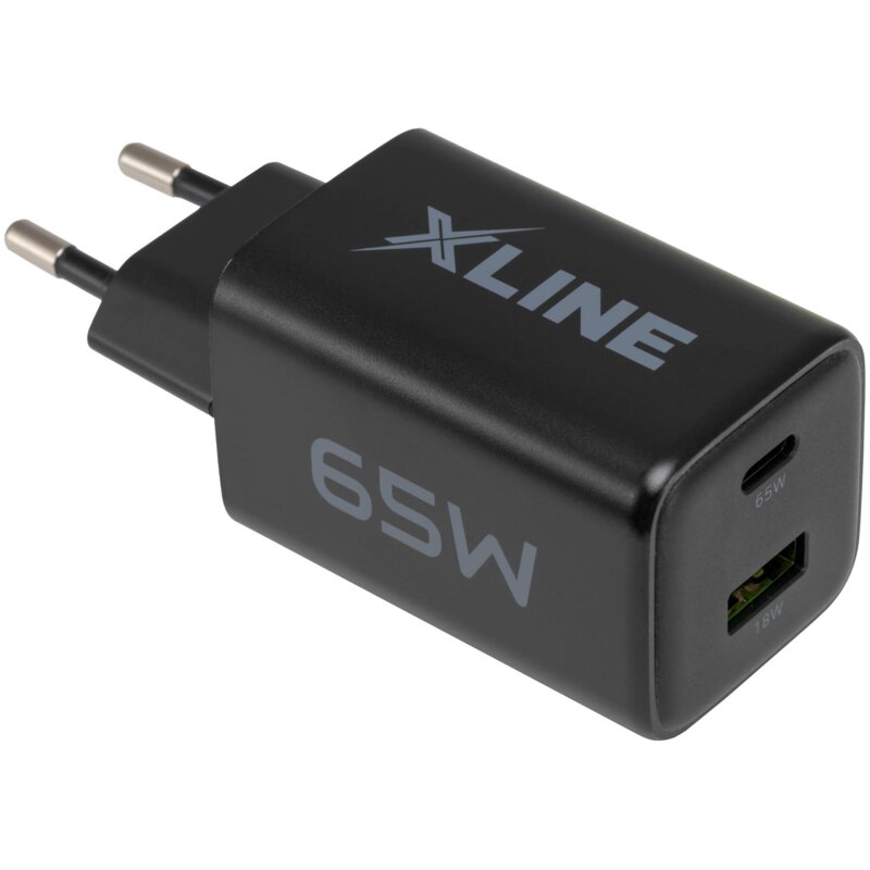 Ładowarka sieciowa XLINE WCG652K 65W GaN Czarny ładowarka do telefonu USB, USB-C