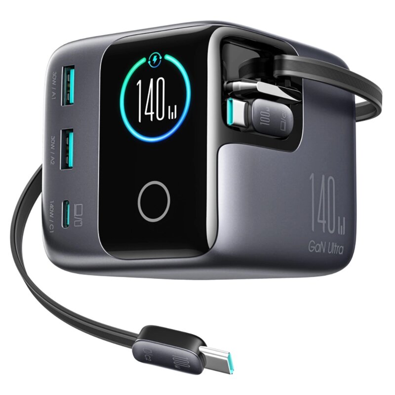 Ładowarka sieciowa JOYROOM JR-TRD01 GaN 140W Szary