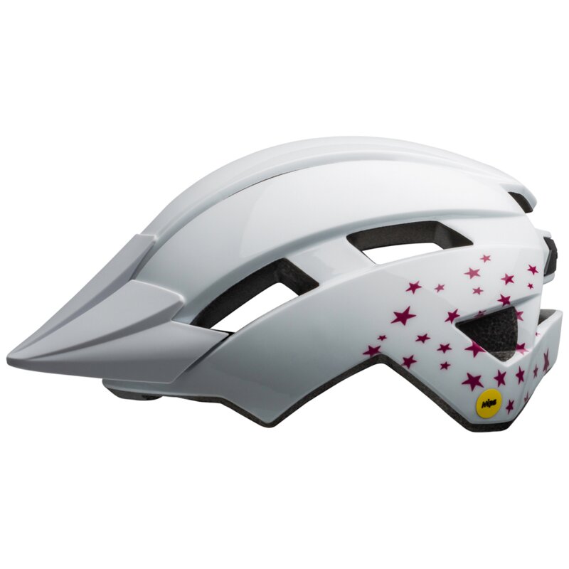 Kask rowerowy BELL Sidetrack II Biały Gwiazdy dla Dzieci (rozmiar uniwersalny) MIPS