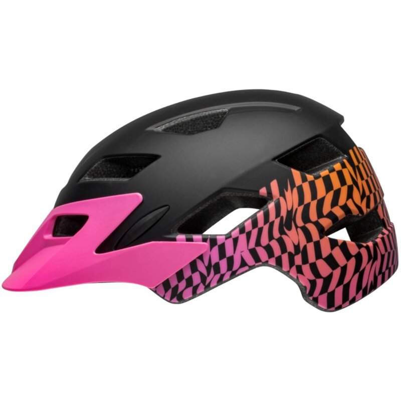 Kask rowerowy BELL Sidetrack Czarno-różowy dla Dzieci (rozmiar uniwersalny)