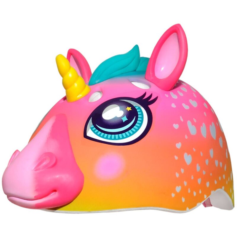 Kask rowerowy RASKULLZ Super Unicorn LED Wielokolorowy dla Dzieci (rozmiar S)