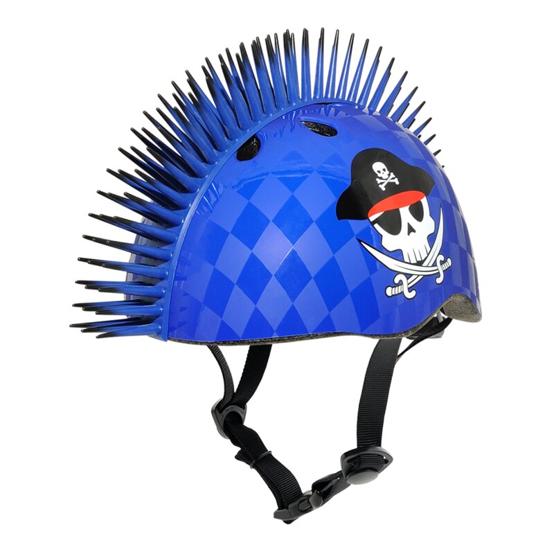 Kask rowerowy RASKULLZ Eyepatch Pirate Niebieski dla Dzieci (rozmiar S)