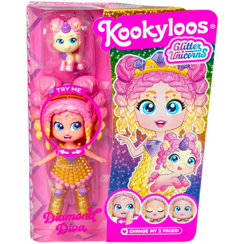 Lalka KOOKYLOOS Glitter Unicorns Dolls Diamond Diva PKL10V124IN10