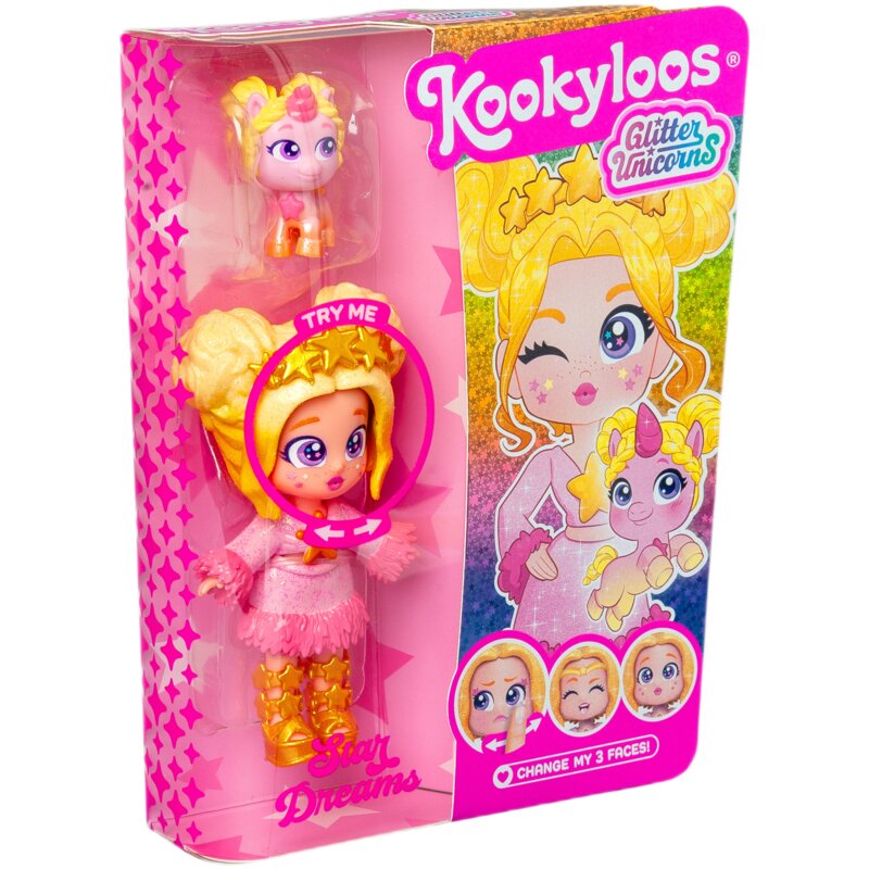 Lalka KOOKYLOOS Glitter Unicorns Dolls Star Dreams PKL10V124IN60